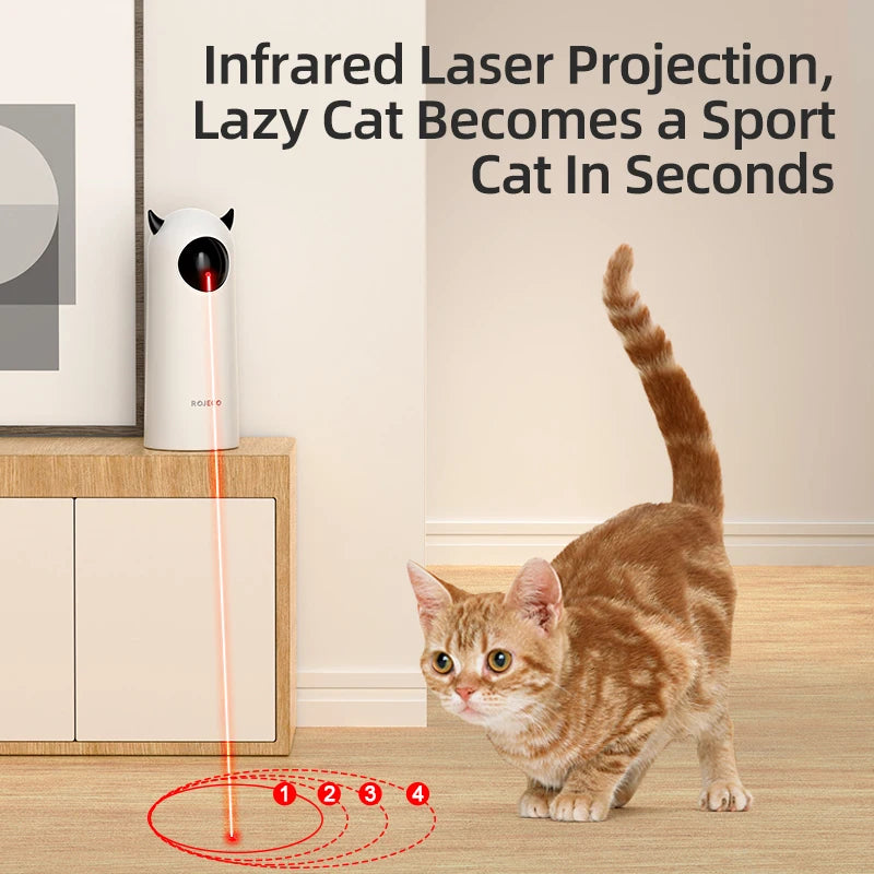 Tailmere Automatic Laser Cat Toy — 360° Smart Interactive Play, Auto Shut-Off