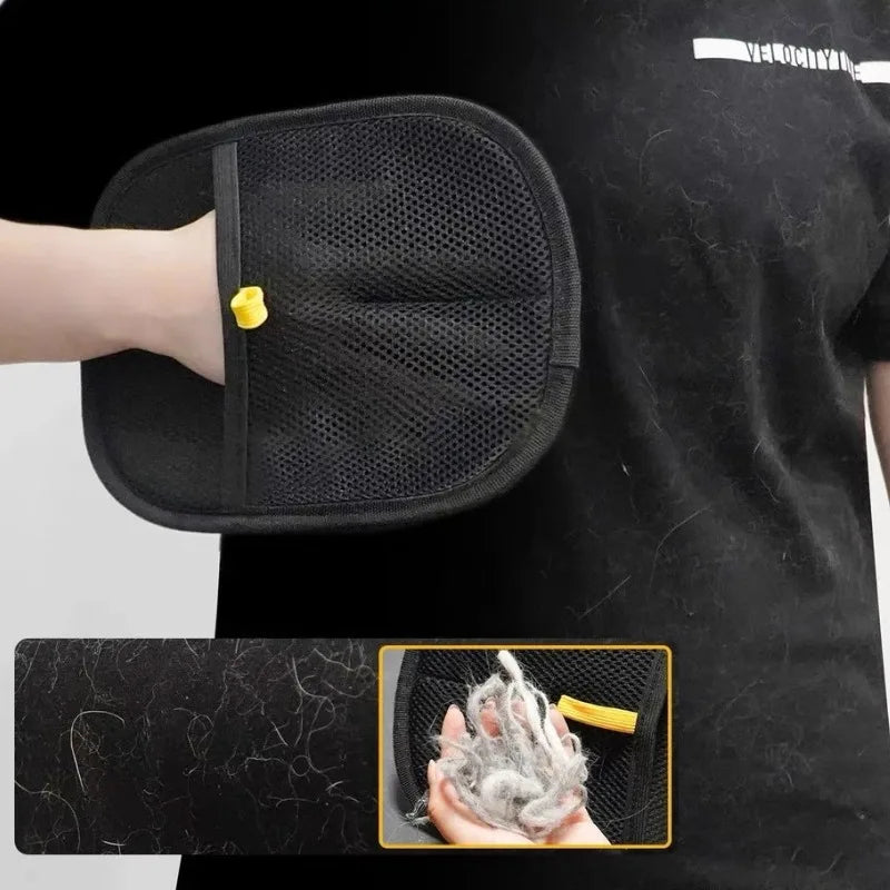 Tailmere Pet Deshedding Glove — Gentle Hair Removal for Dogs & Cats