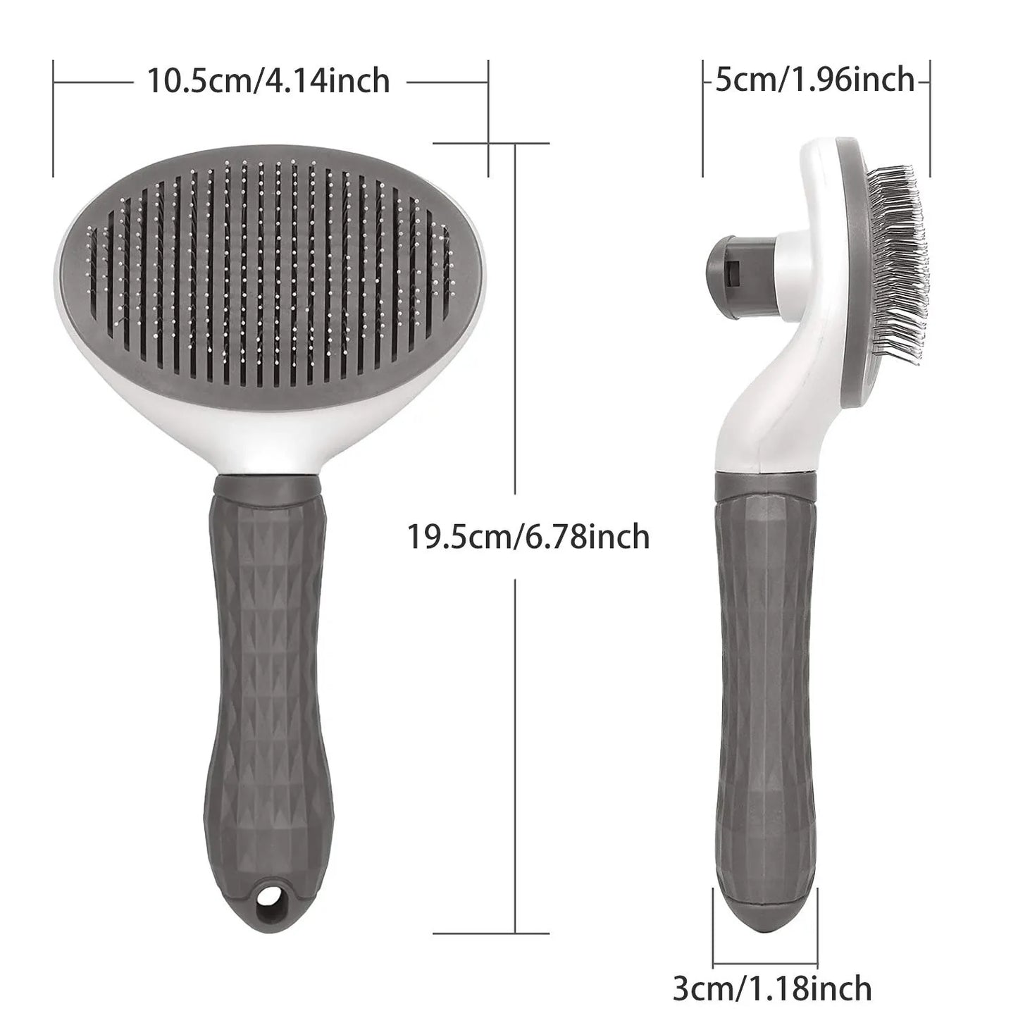 Tailmere Self-Cleaning Slicker Brush — Tangle-Free Grooming for Dogs & Cats