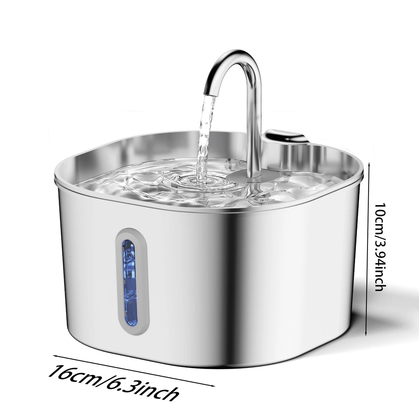 Tailmere 2.2L Cat Water Fountain — Silent Pump, Fresh Filtered Water 24/7