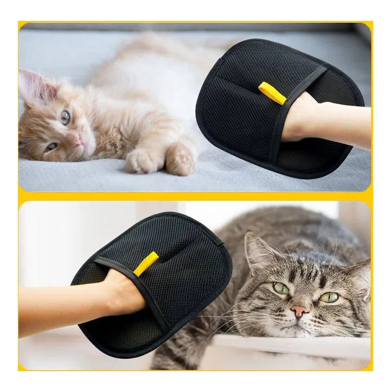 Tailmere Pet Deshedding Glove — Gentle Hair Removal for Dogs & Cats