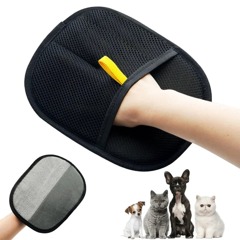 Tailmere Pet Deshedding Glove — Gentle Hair Removal for Dogs & Cats