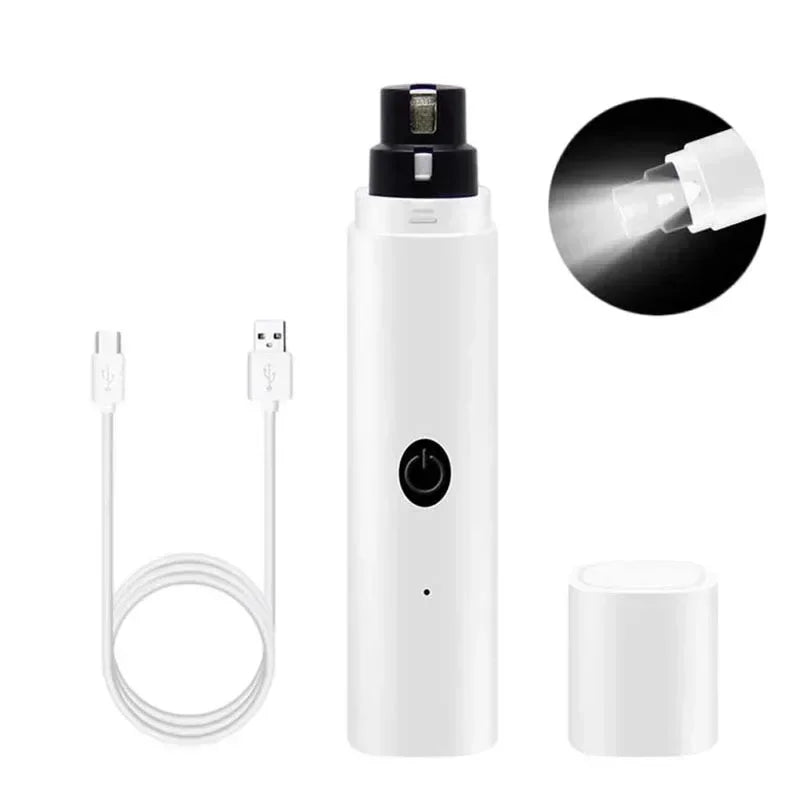 Tailmere Electric Pet Nail Grinder — Quiet USB Rechargeable, Stress-Free Grooming