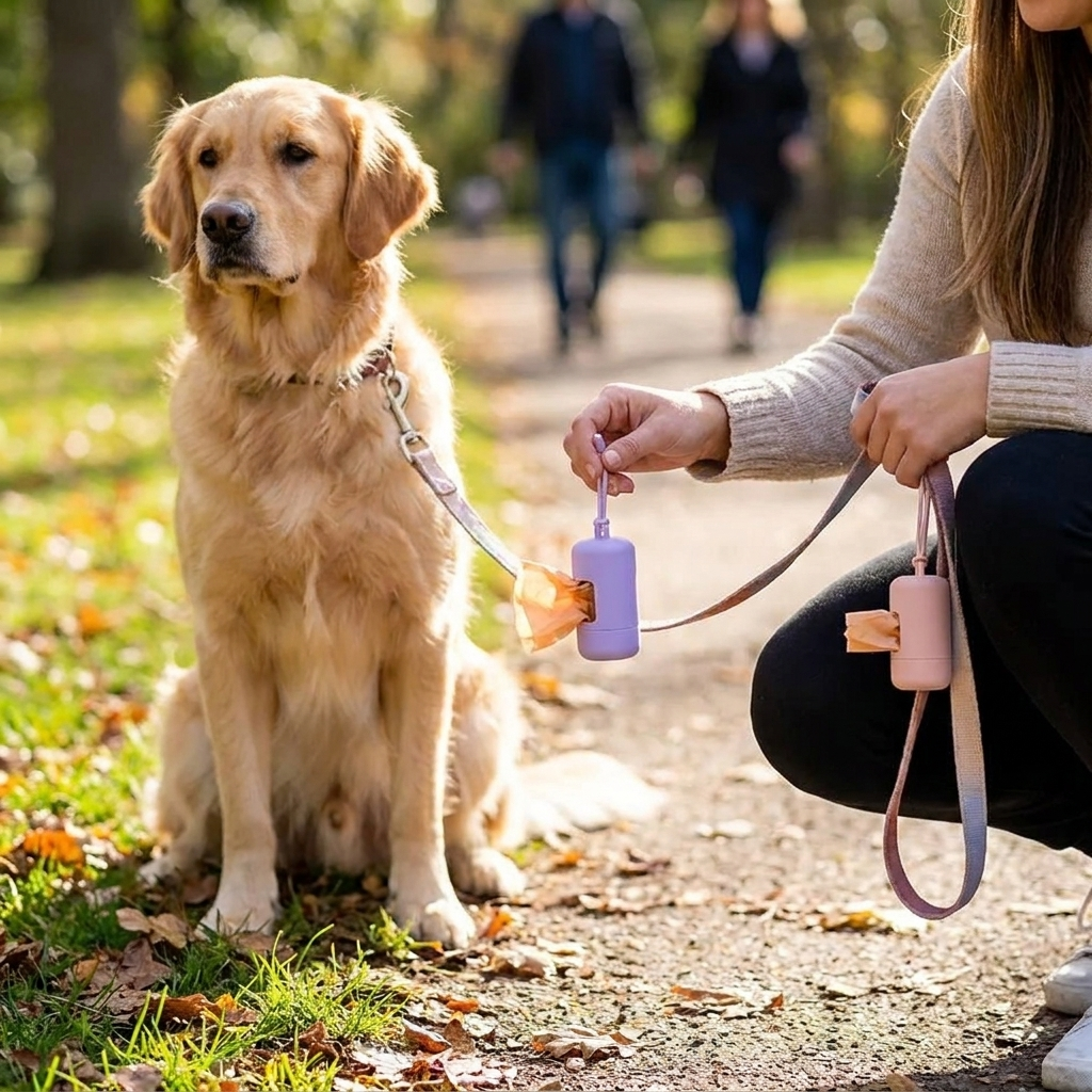 Tailmere Dog Waste Bag Dispenser lifestyle