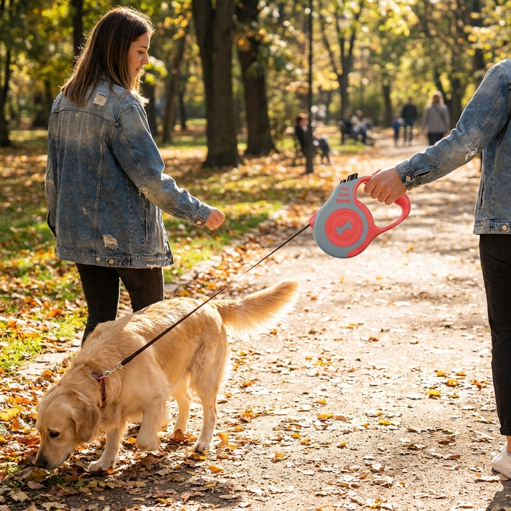 Tailmere Retractable Dog Lead lifestyle