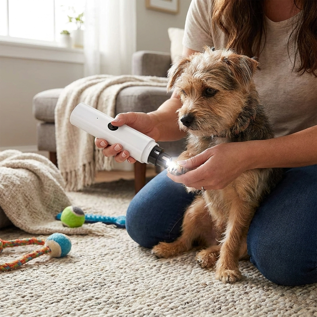 Tailmere Electric Pet Nail Grinder lifestyle